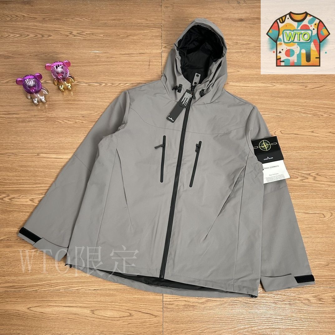 4枚★STONE ISLAND ショッパー 大 今日特価】Stone Island Zip Jacket ストーンアイランド