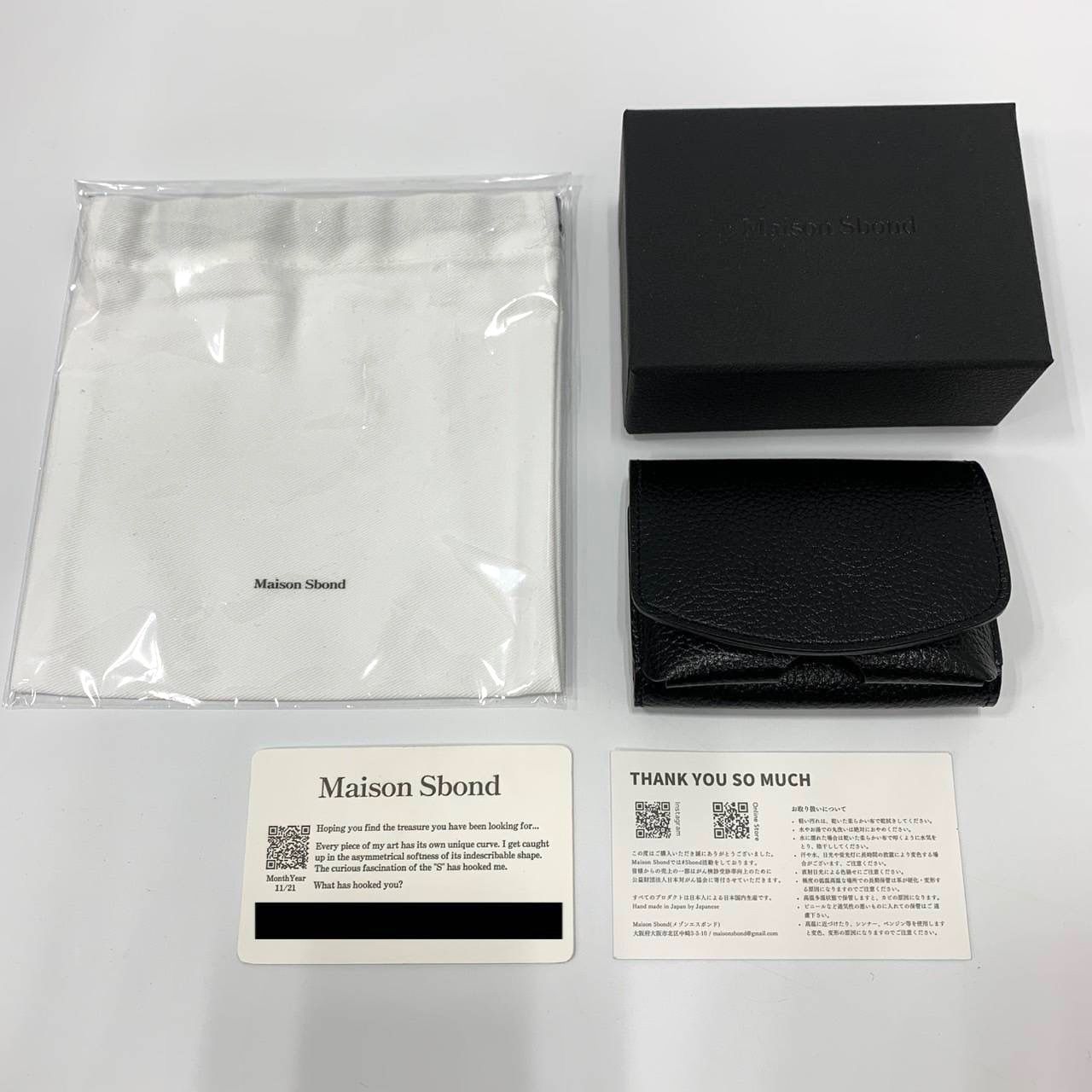 新品】Maison Sbond メゾンエスボンド Tom トム 三つ折り財布