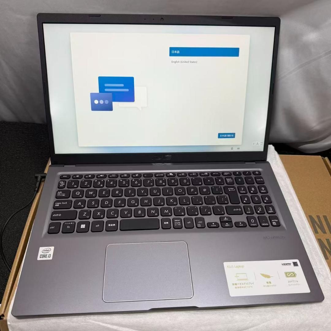 728115||ASUS ノートPC ASUS X515JA|15.6インチ|Windows 11 Home Sモード 64ビット|Core i3-1005G1|メモリ8GB|SSD128GB
