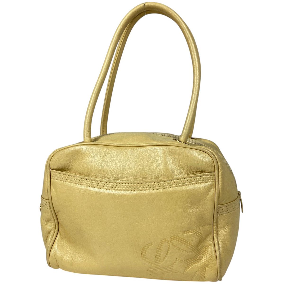 ロエベ レザー ハンドバッグ イエロー レディース LOEWE