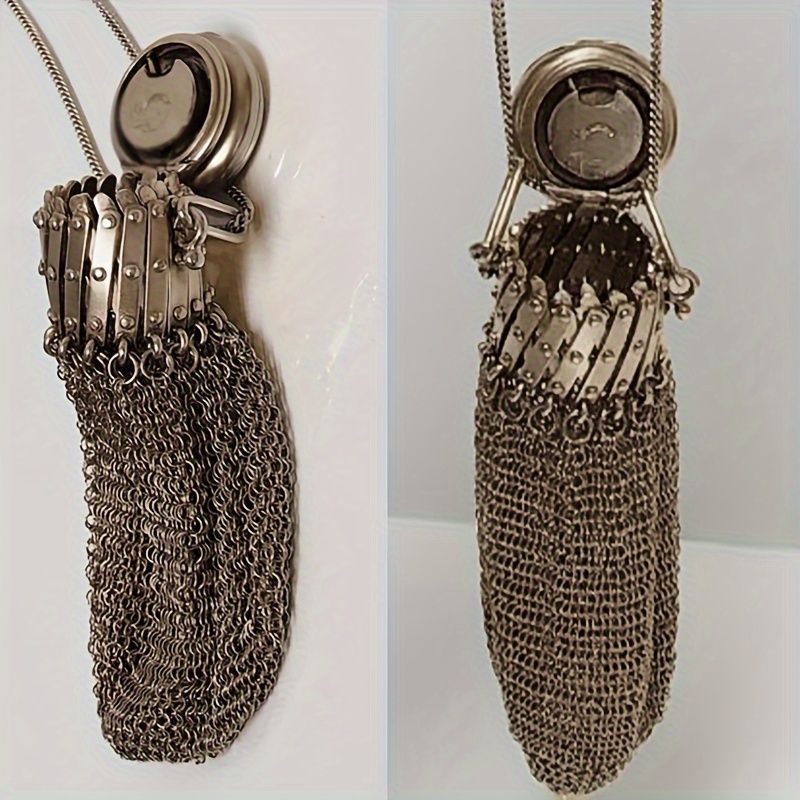 英国アンティーク　コインパース アンティークメタルメッシュコインパース6.3×6.5cm gb-310の通販