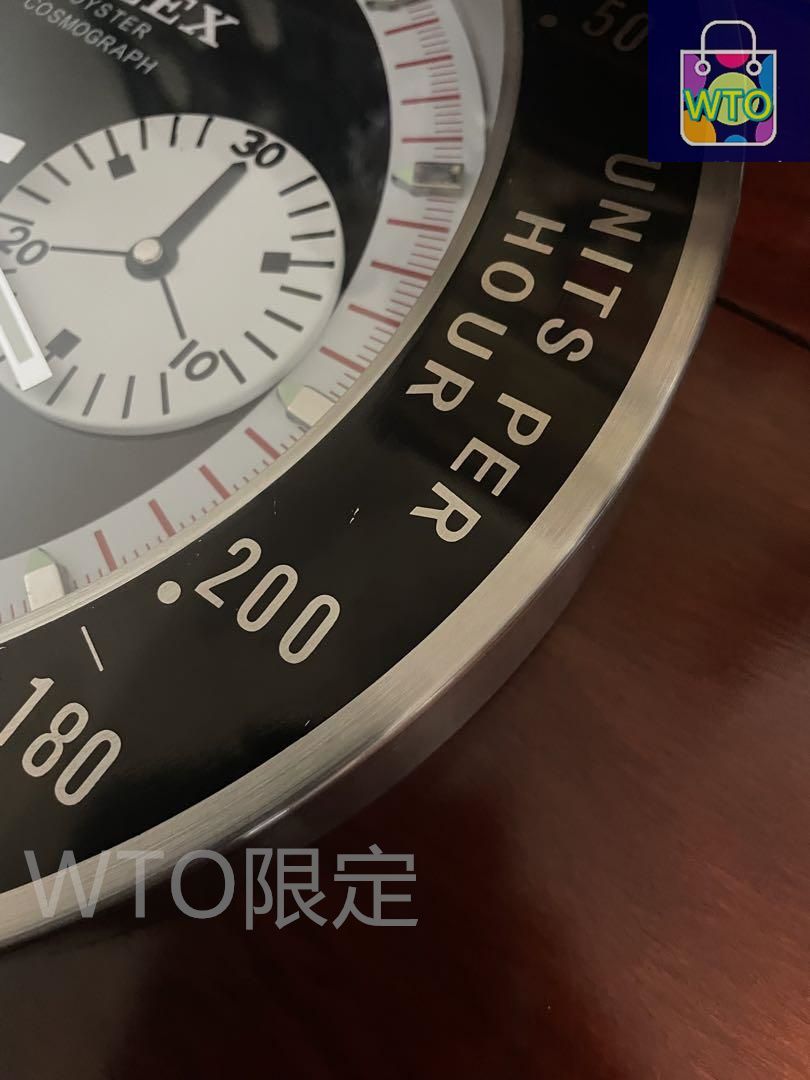 新品未使用　デイトナ　ポール・ニューマン　掛け時計　非売品 ロレックス デイトナ ポールニューマンスタイル掛け時計, 未使用