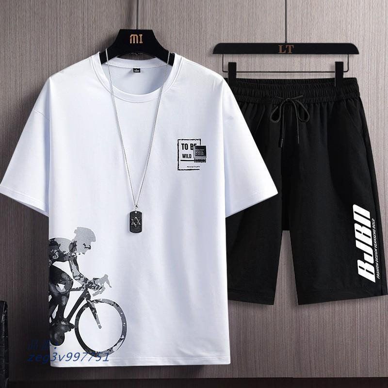 一部。発送 セットアップ メンズ 上下セット Tシャツ ハーフ