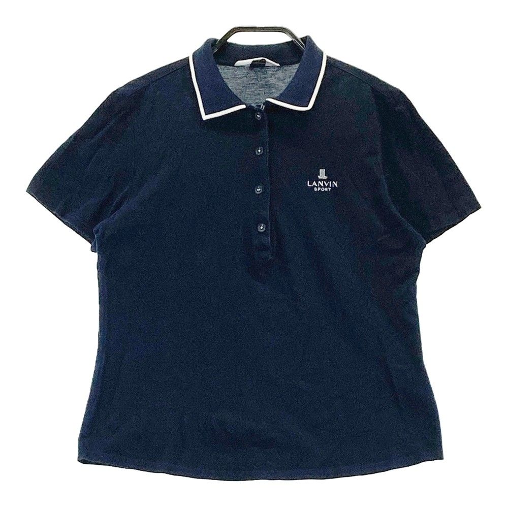 サイズ：38 LANVIN SPORT ランバン スポール  半袖ポロシャツ  ネイビー系 [240101285902]# ゴルフウェア レディース ストスト