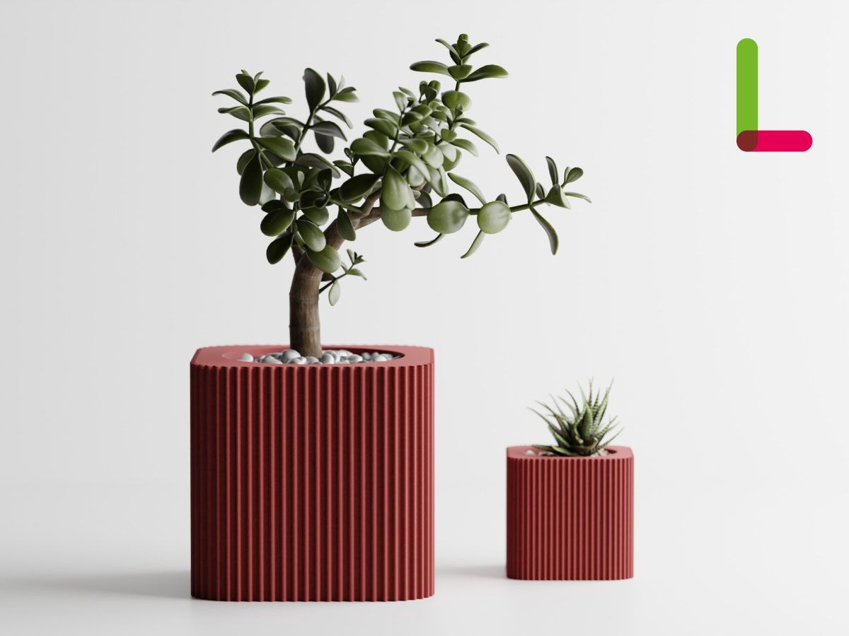 木製 ハンギング スタンド ML2個 ポット プランター バスケット