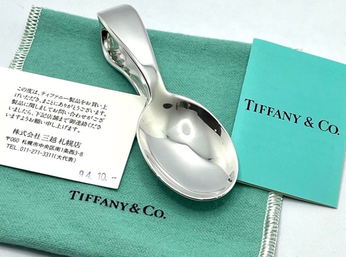 a073 Tiffany-Co. ティファニー ベビー スプーン シルバー 925 食器 赤ちゃん キッチン
