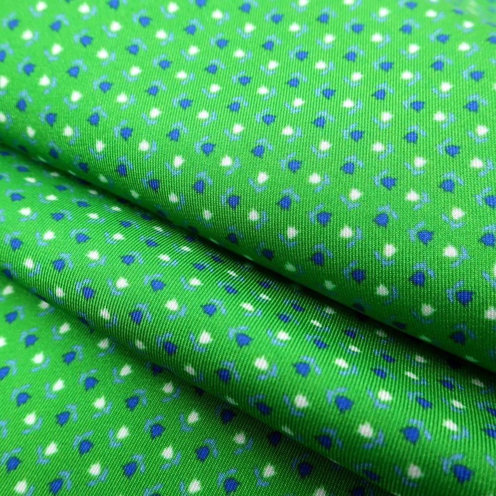 E.Marinella／マリネッラ ネクタイ グリーン✕ 赤＆水色 小花