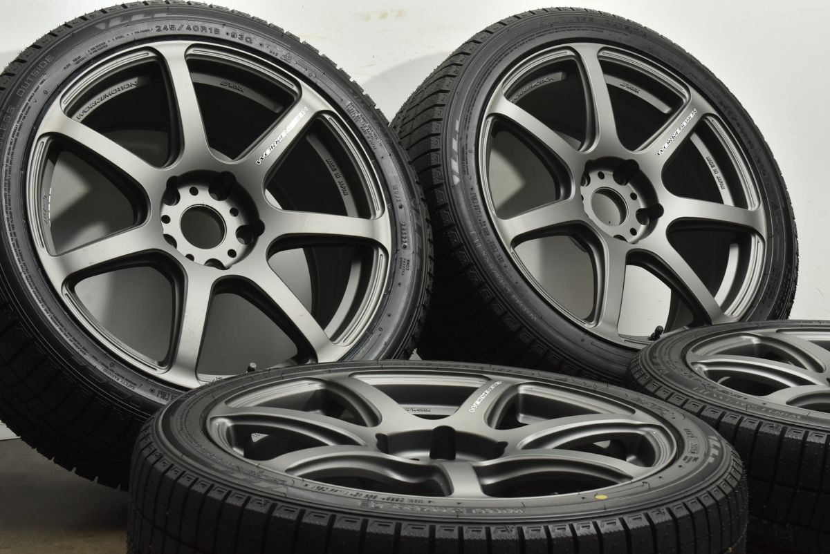 値下げダンロップ マットブラック イボ付超バリ山 スタッドレス付 4本 S660 バリ溝VIOLENTO 14in 5J+39 PCD100 ダンロップ ウィンターマックス