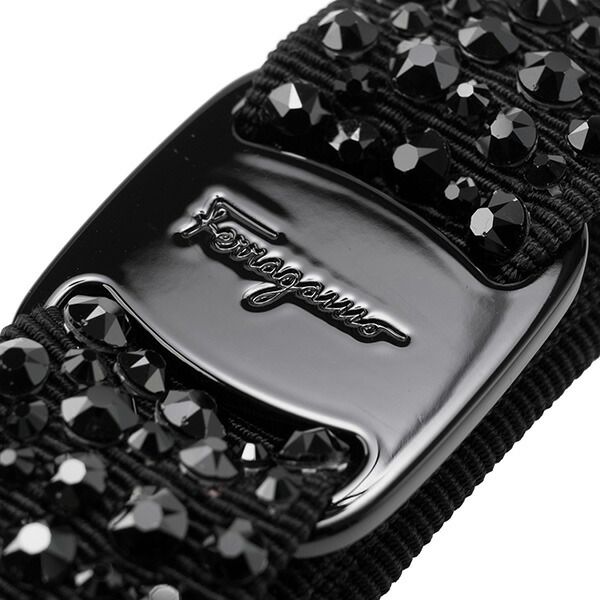 新品 フェラガモ FERRAGAMO バレッタ バレッタ ブラック 黒 - メルカリ