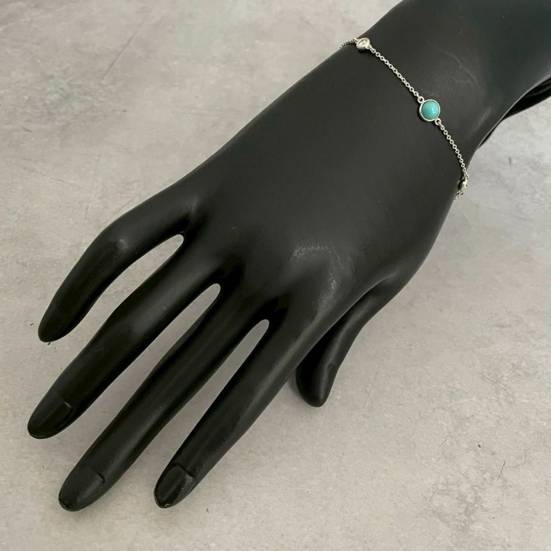 ⭐️週末価格！TIFFANY & Co. ♡ バイザヤードターコイズブレスレット ティファニー カラー バイザヤード ターコイズ ダイヤ ブレスレット