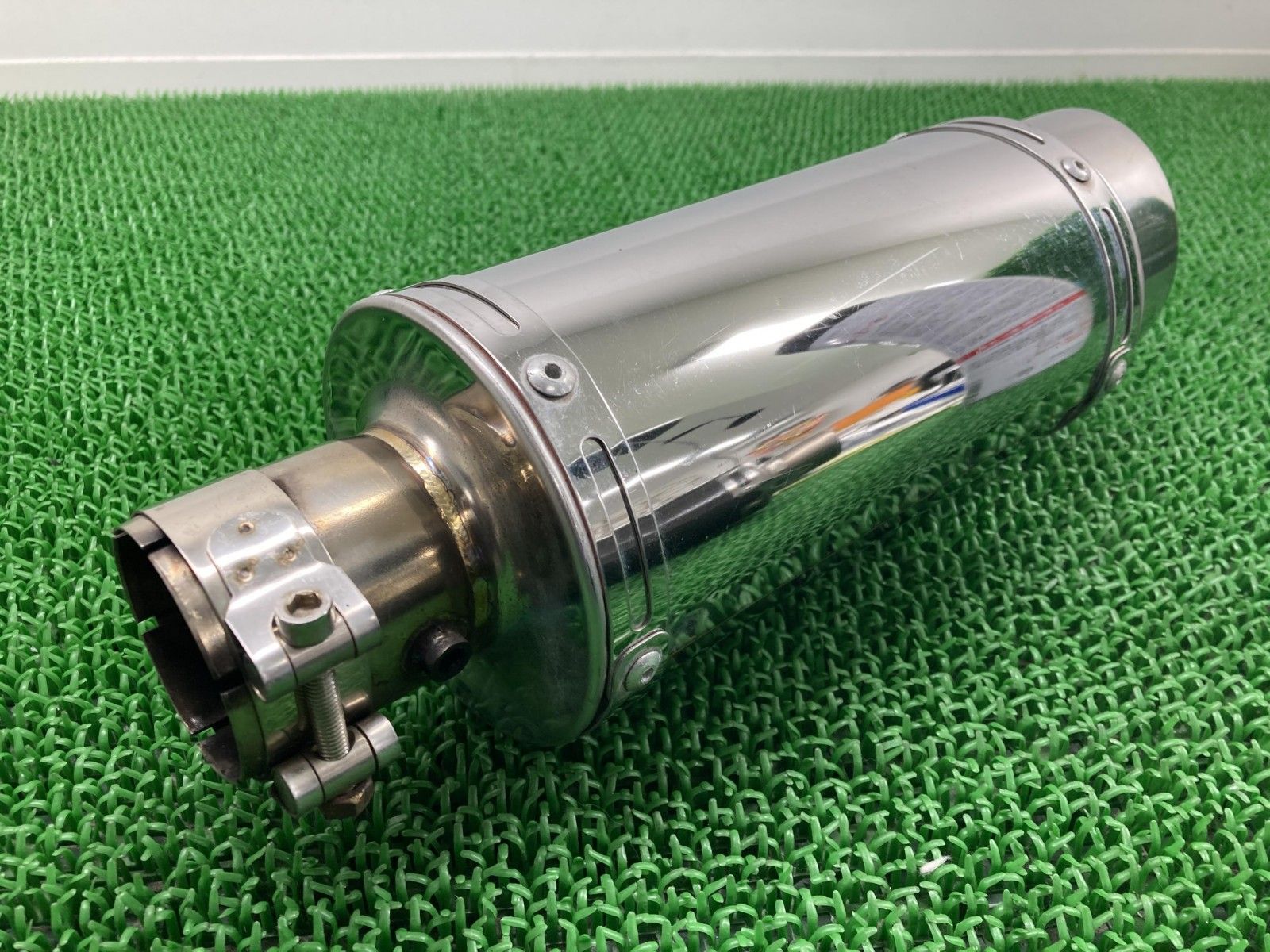 デルケビック製 サイレンサーマフラー PR1833 社外 バイク 部品 ステンレス CB XJR GSX ZRX 【中古】 56 デルケビック製 サイレンサーマフラー PR1833 社外 バイク 部品