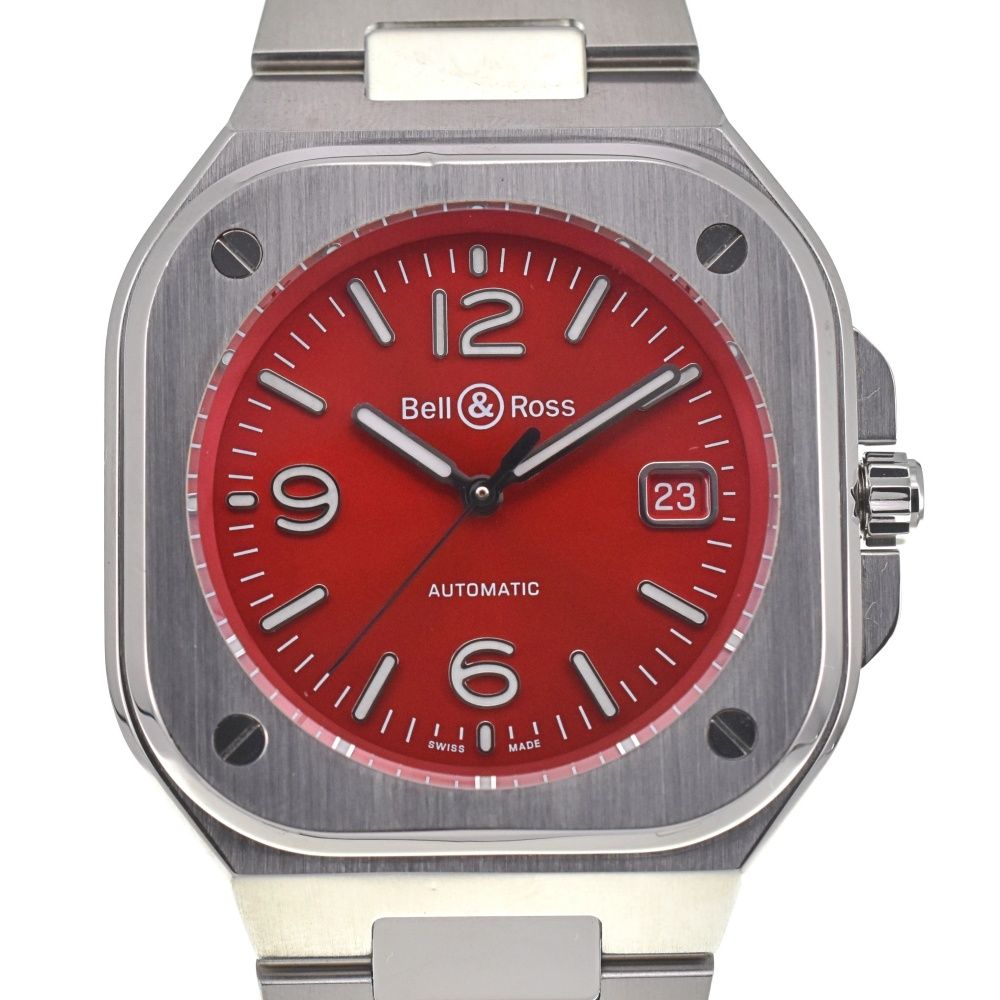ベル＆ロス Bell＆Ross BR05A-R-ST/SST BR05 デイト 自動巻き メンズ良品箱付き J#137063