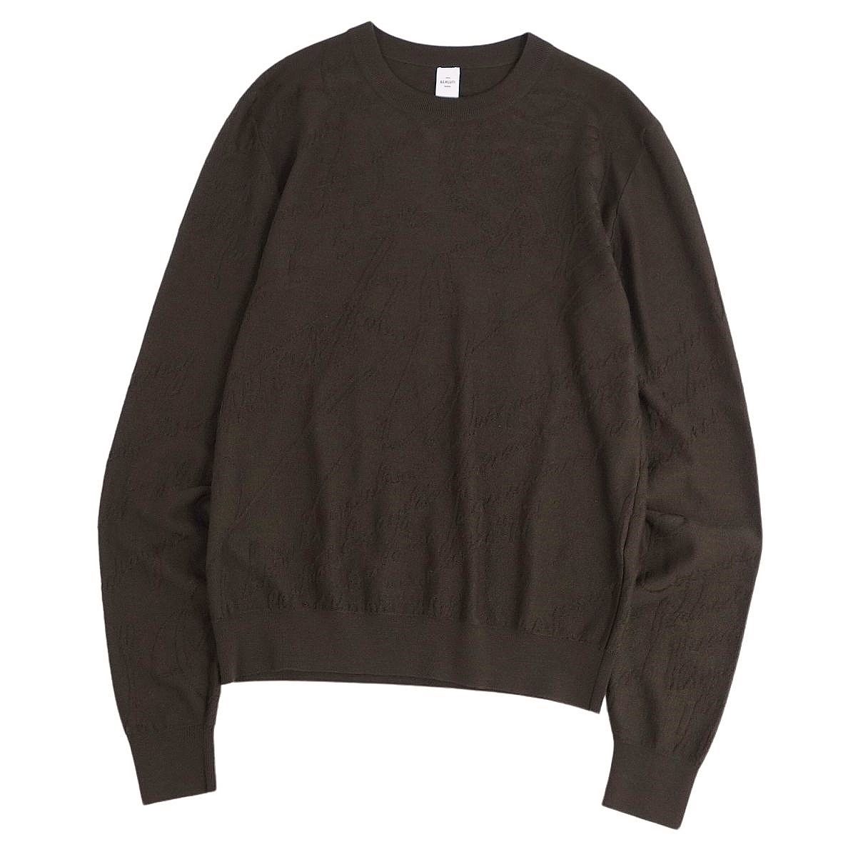 極美品 ベルルッティ Berluti ニット セーター ロングスリーブ クルー 