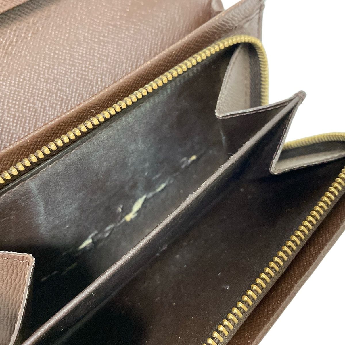 美品 ルイヴィトン ダミエエベヌ ポルトモネビエ トレゾール 二つ折り