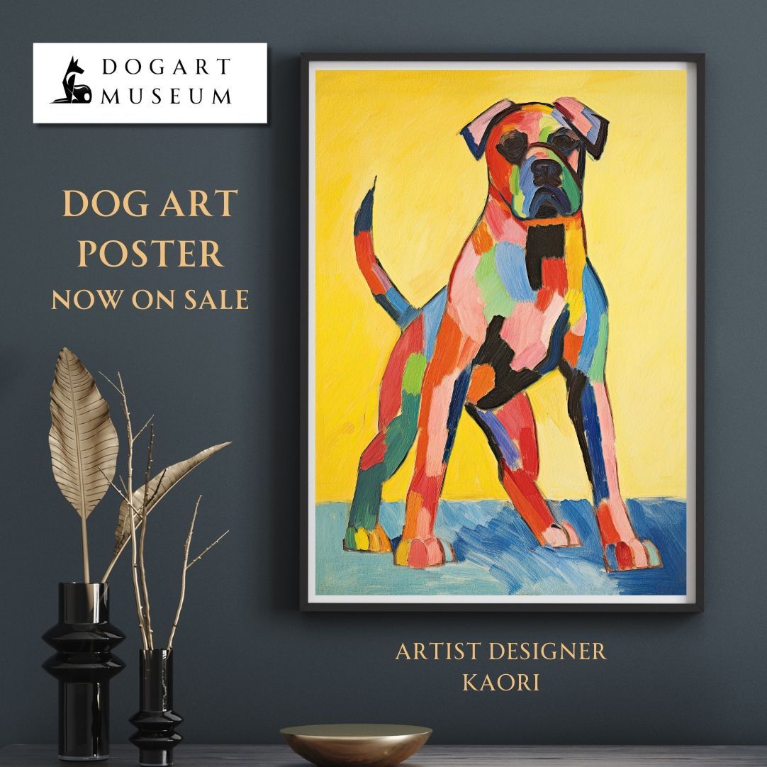 「三日月」｜絵画 原画 抽象画 動物画 イラスト アート 犬の絵 超激得，爆買い 【マイフレンド - ウェルシュコーギー犬 No.3】抽象画