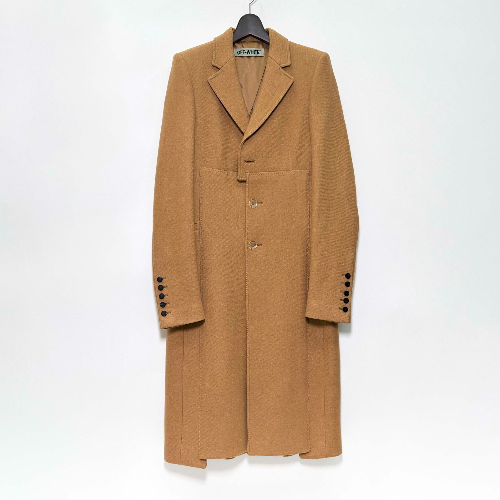 Off-White　オフホワイト　チェスターコート　モード　ストリート　メンズ　TG-250217-020