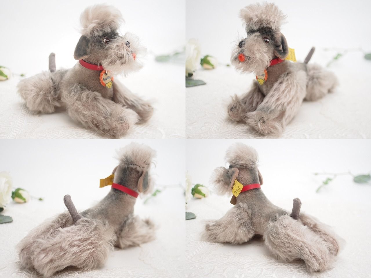 送料無料☆シュタイフ☆Poodle Snobby 14cm オールID's完品☆プードル 