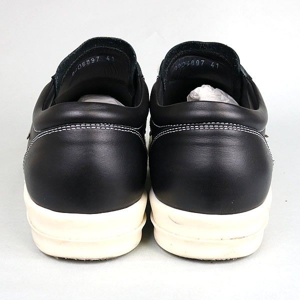 大人気! RICK OWENS VINTAGE 厚底 カーフレザー スニーカー Rick Owens レースアップ レザースニーカー | ブラック