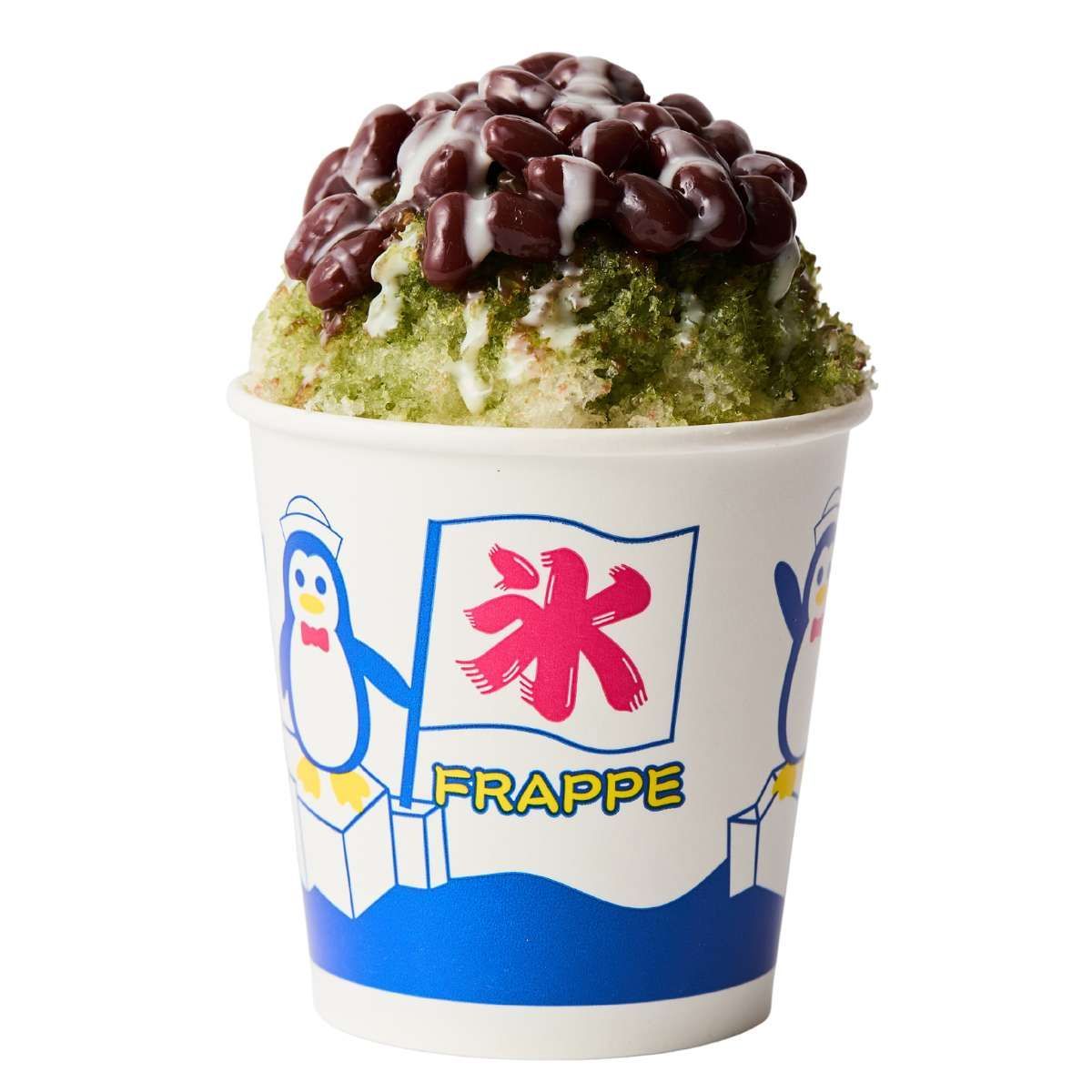 宇治金時ミルクかき氷カップ 食品サンプル かわいい おもしろ雑貨 誕生