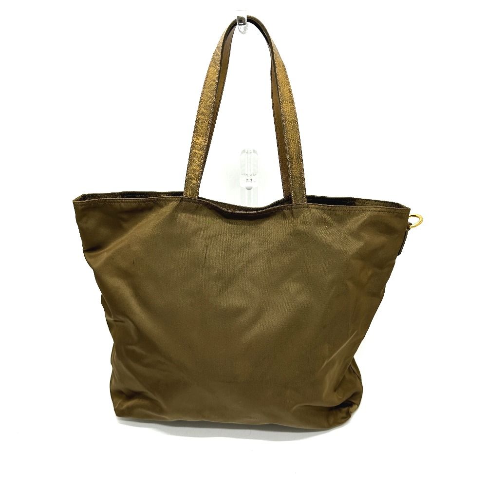 PRADA グリーン トートバッグ　ナイロン PRADA(プラダ) Nylon tote bag ナイロン トート バッグ グリーン