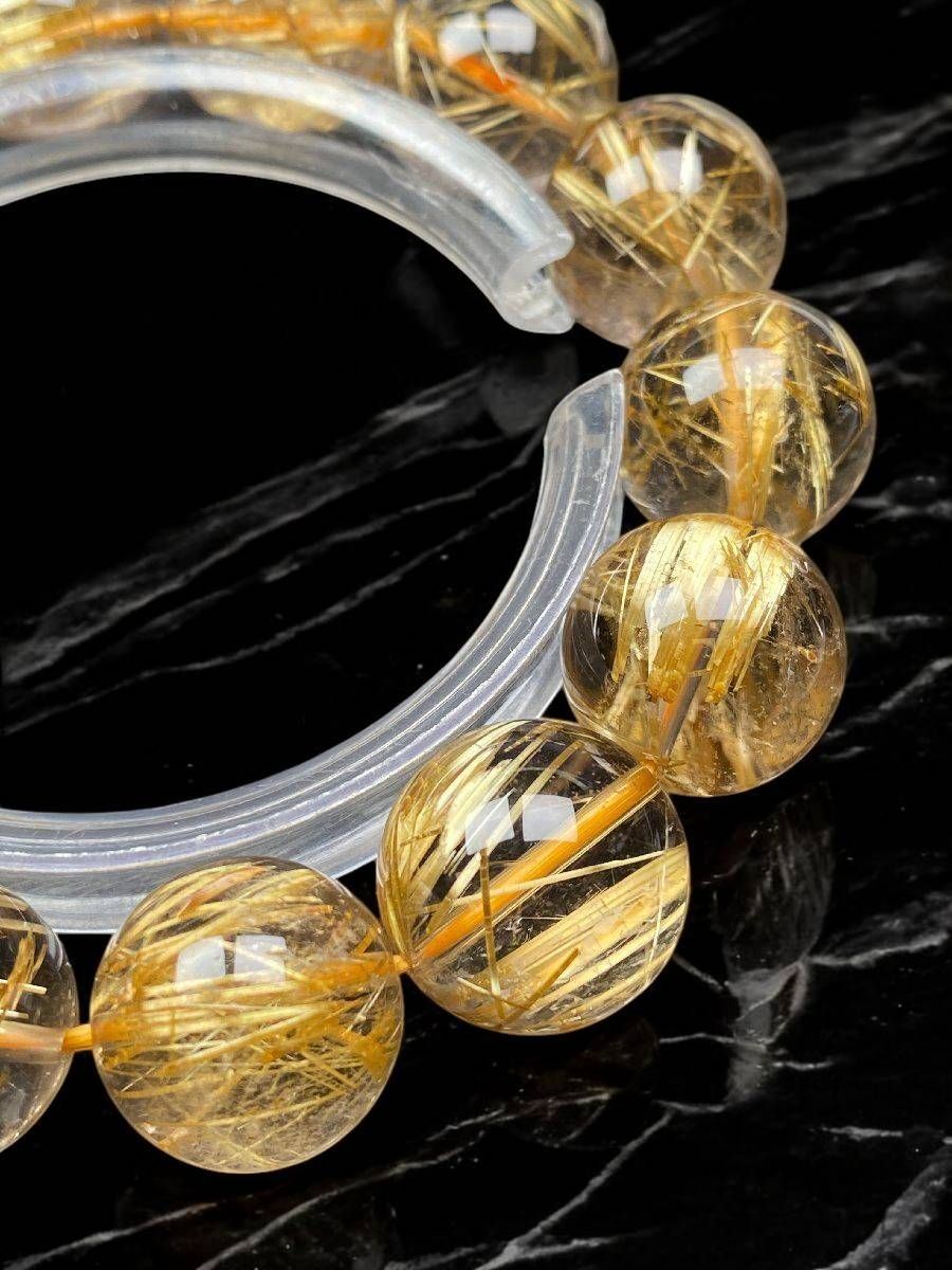 KwgU7j26]式神入りタイチンルチル最強の金運・幸運・守護石　超極品 wgU7j26]式神入りタイチンルチル最強の金運・幸運・守護石15.5