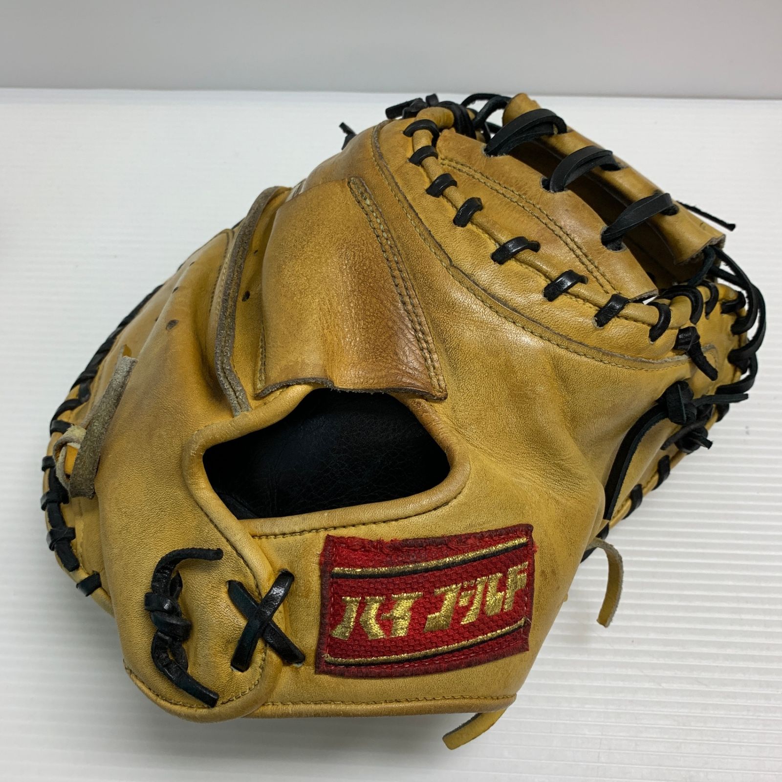 【未使用】ハイゴールド 一般硬式 キャッチャーミット スペシャルオーダー 右投げ ハイゴールド HI-GOLD 硬式 大人 一般 キャッチャーミット 捕手