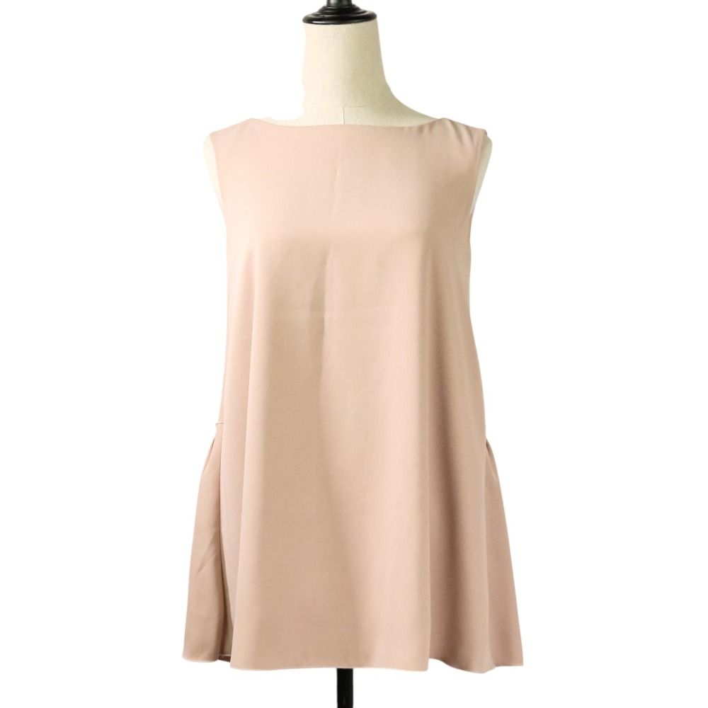 FOXEY NEW YORK フォクシーニューヨーク Back Tuck Blouse ノースリーブ カットソー 38664 ピンク レディース 古着
