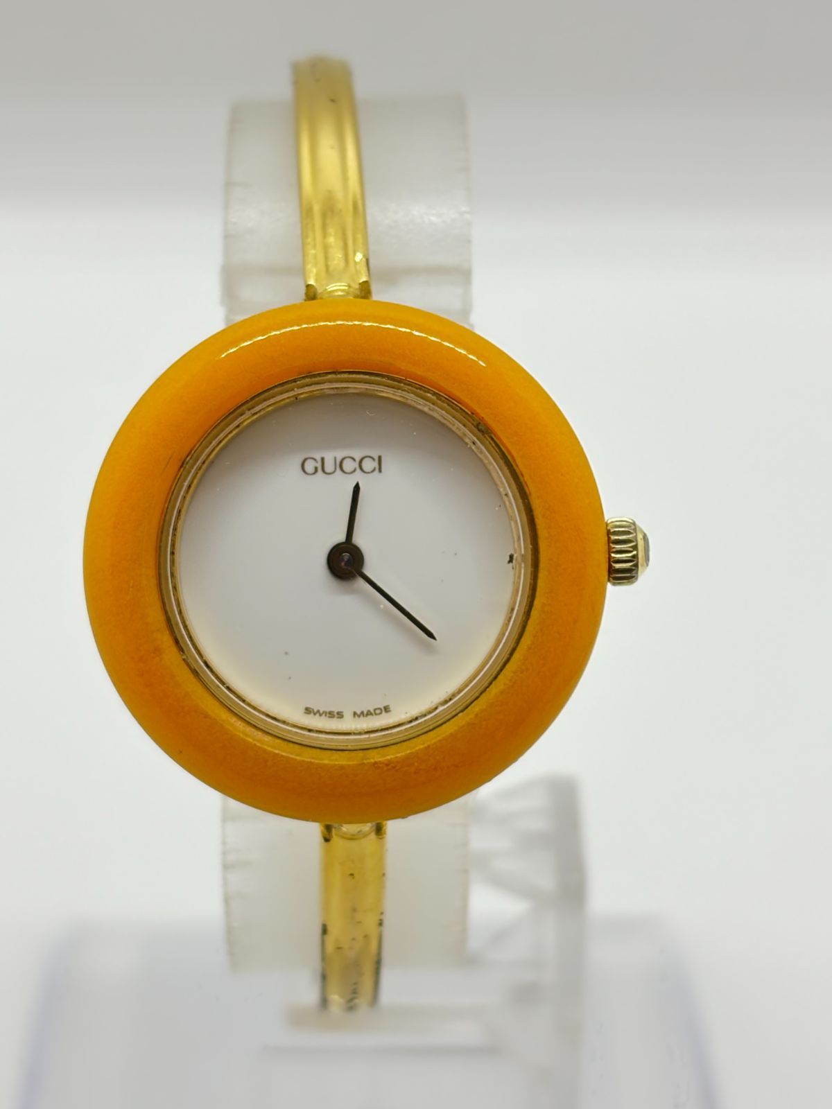 稼働品】Gucci Change Bezel グッチ チェンジベゼル オレンジ