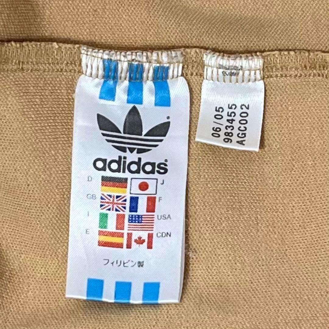 0545_4 adidas トラックジャケット ヨーロッパ ベージュ ブラウン - メルカリ