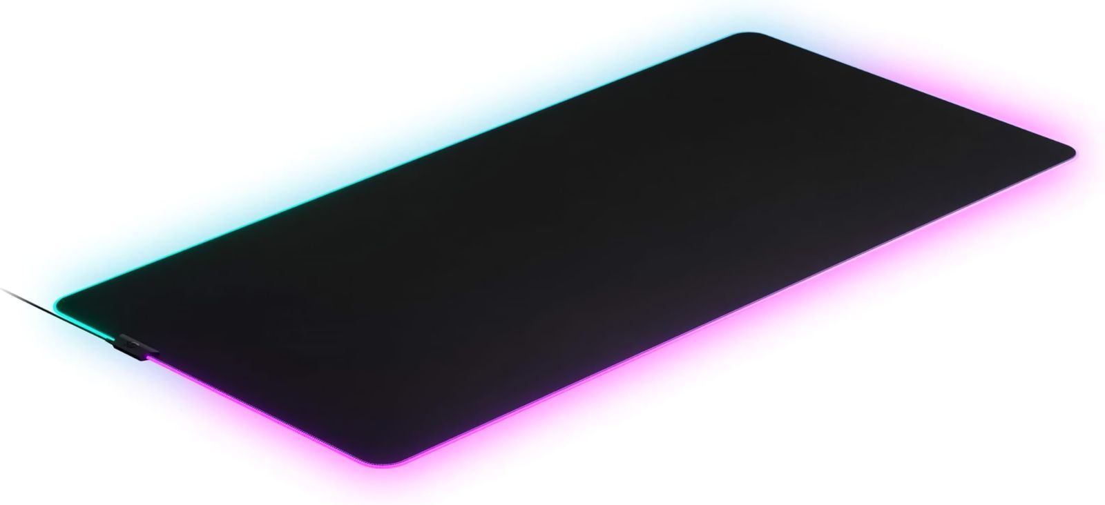 3XL SteelSeries ゲーミングマウスパッド 大型 RGBイルミネーション ノンスリップラバーベース 12.2cm×59cm×0.4cm QcK Prism 3XL 63512