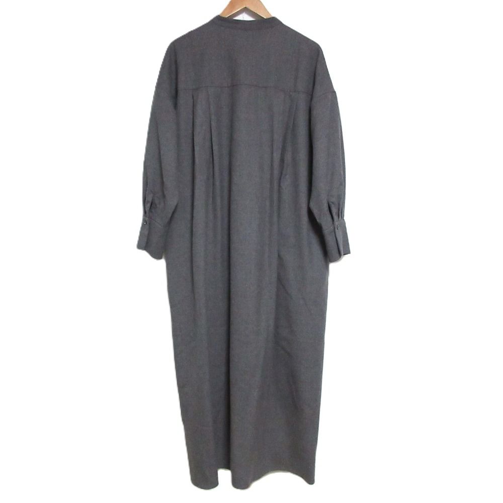 SACRA Wincey Cloth OP グレー シャツ ワンピース サクラ