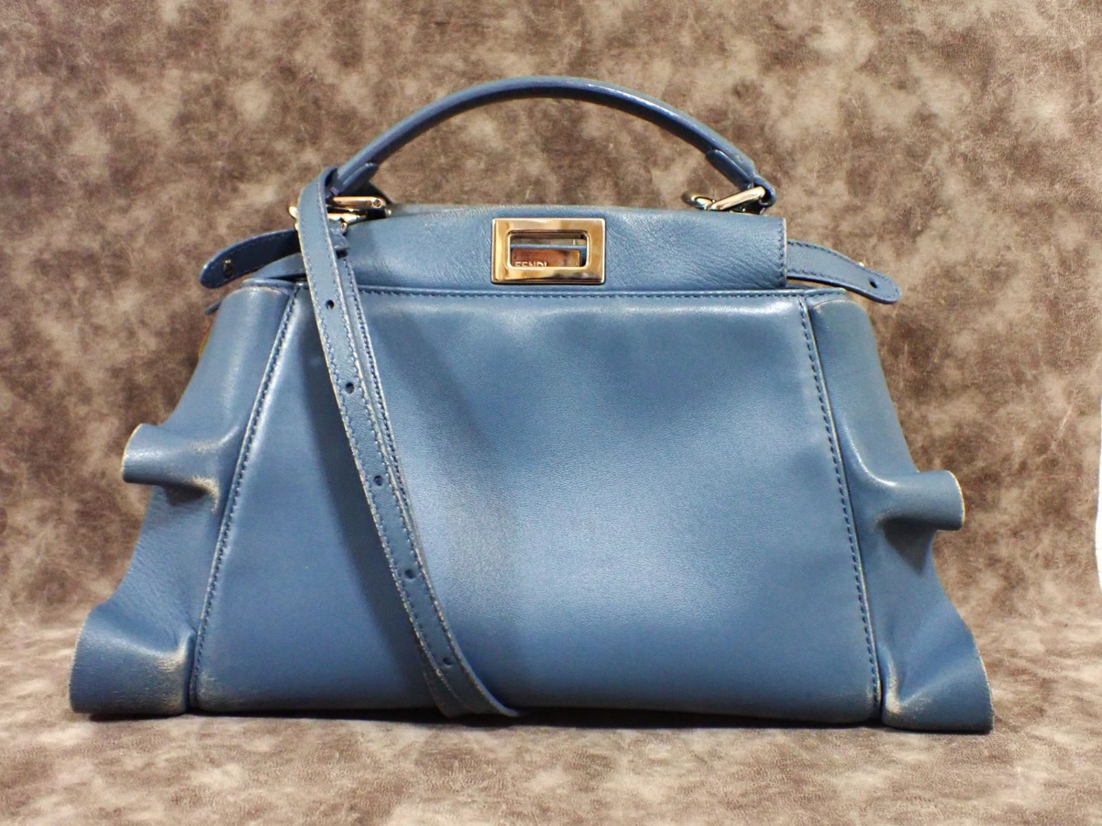 FENDI フェンディ ピーカブー ハンドバッグ ミニ 8BN244 セレリア ミニ 
