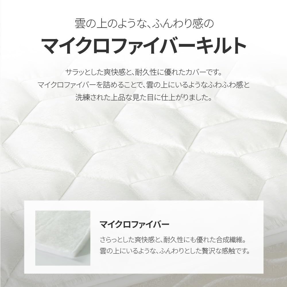 ポケットコイルマットレス ホワイト ベーシック 20cm セミダブル ZINUS WWW_KANDAIZUMI_COM