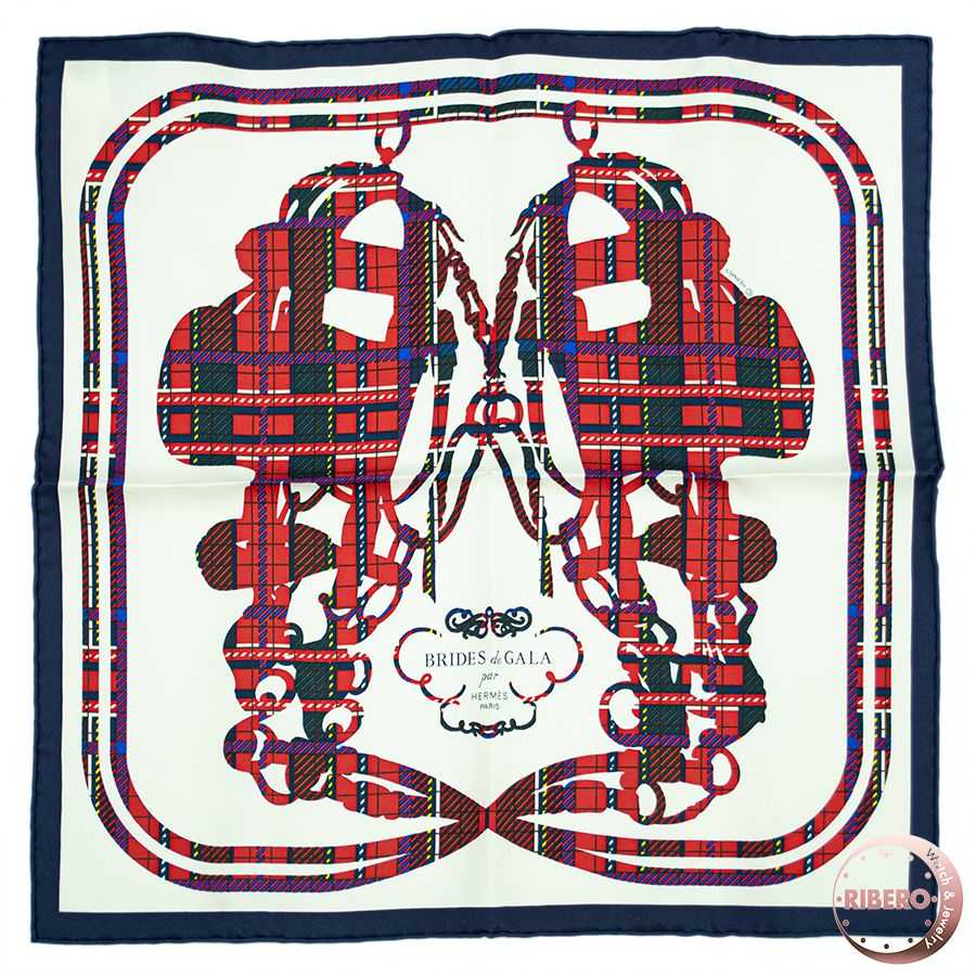 エルメス 2023AW カレ45 《ブリッド・ドゥ・ガラ タータン》 【公式通販】