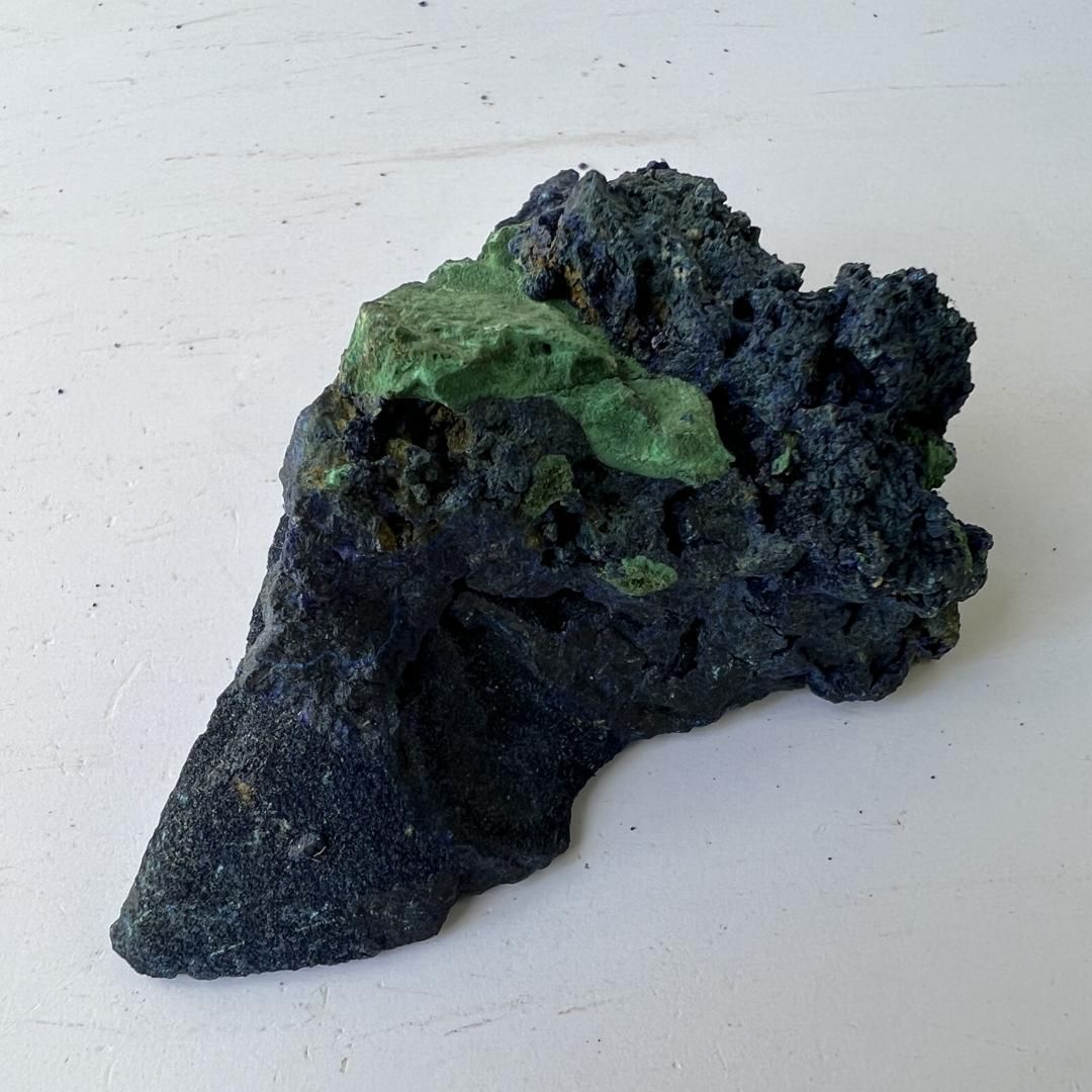 E22010】マラカイトを伴うアジュライト アジュライト 藍銅鉱 岩絵の具