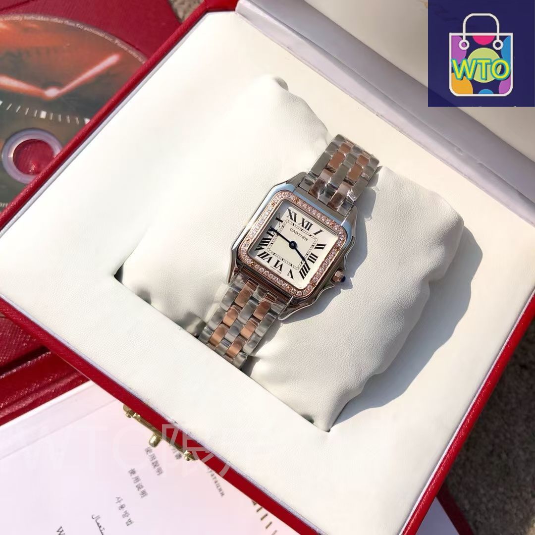 Cartier 自動巻き レディース 時計 カルティエ Cartier｜サントスカレ SM｜自動巻き・1970年代製