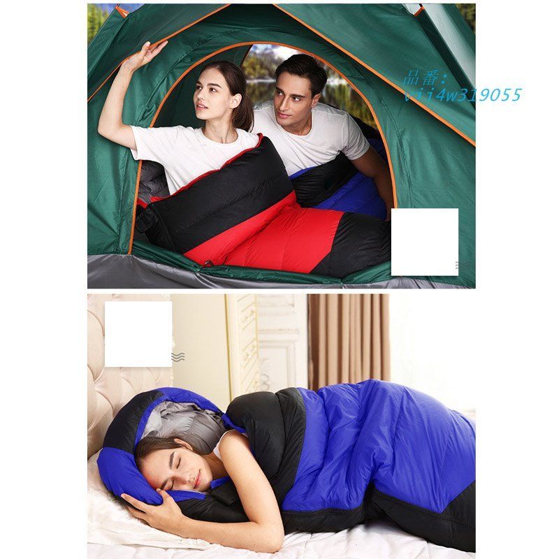 寝袋 冬用 最強-20℃対応 ダウン 暖かい 最高 アウトドア シュラフ 安い