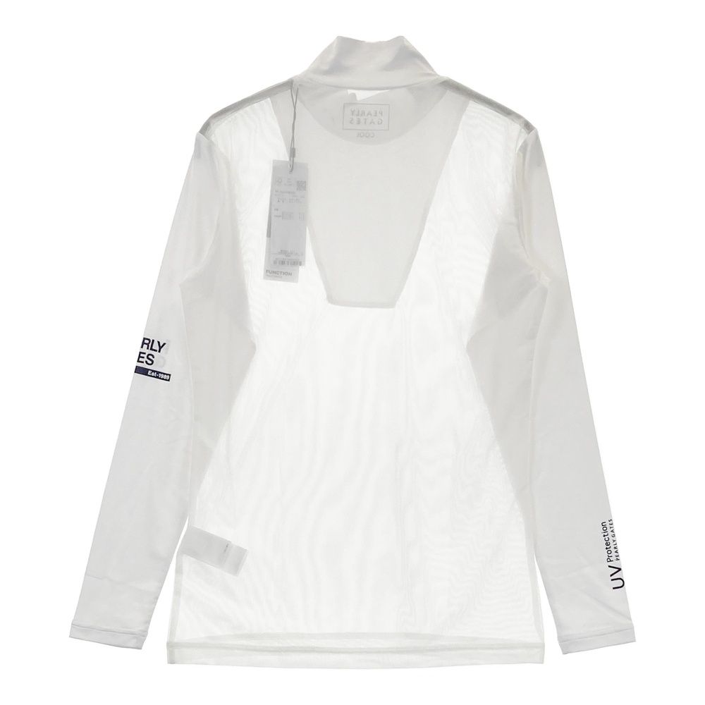 100％品質保証！ サイズ 3 PEARLY GATES パーリーゲイツ モデル COOLメッシュ 長袖 インナーTシャツ ホワイト系 240101530735 ゴルフウェア メンズ ストスト 【新作到着!!】