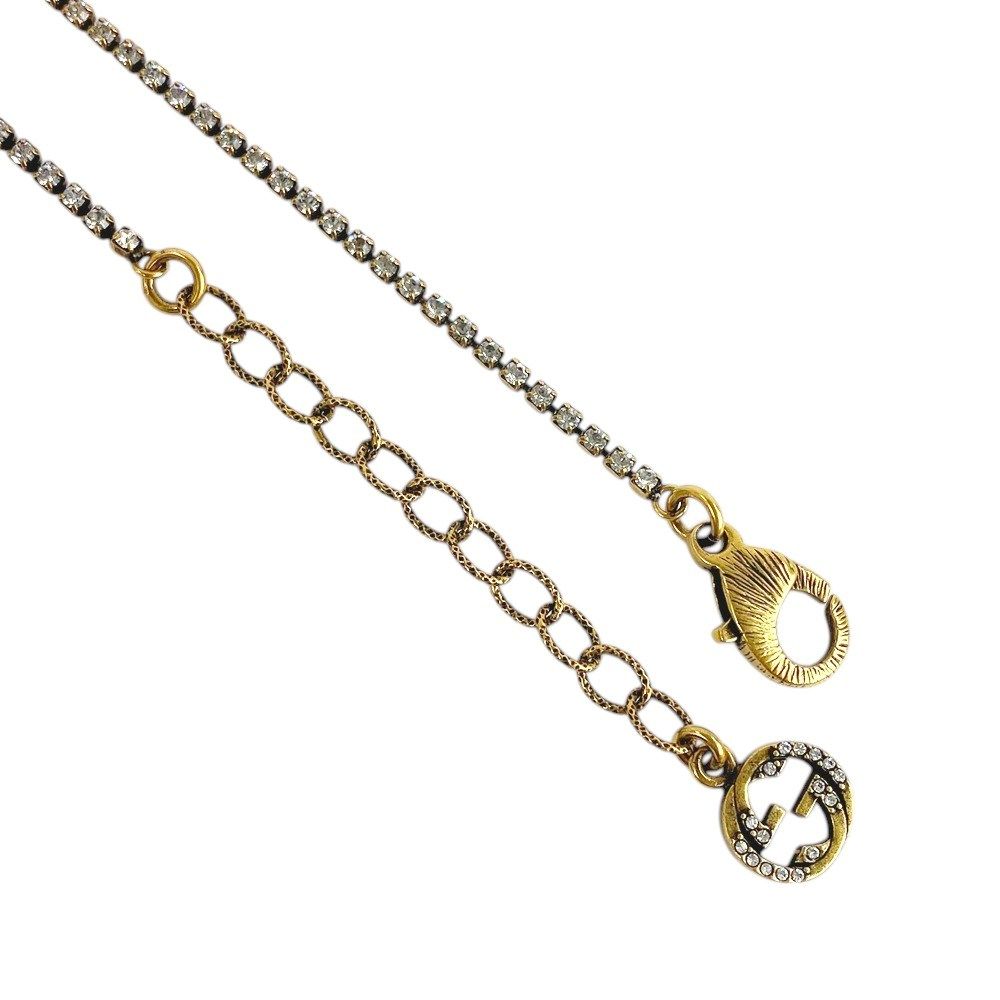 Gucci パール　蜂　ネックレス　キラキラストーン Gucci パール蜂ネックレスキラキラストーン