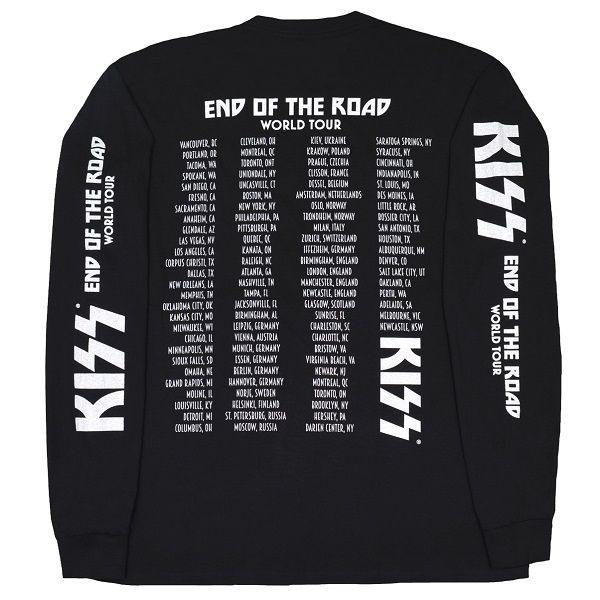 KISS End Of The Road Tour ロングスリーブ Tシャツ - GEEKHEAD - メルカリ