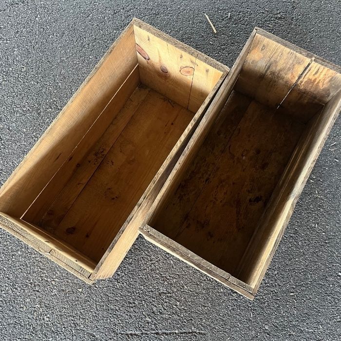 りんご箱 2箱セット ランクB // 木箱 収納 本物 ウッドボックス 棚