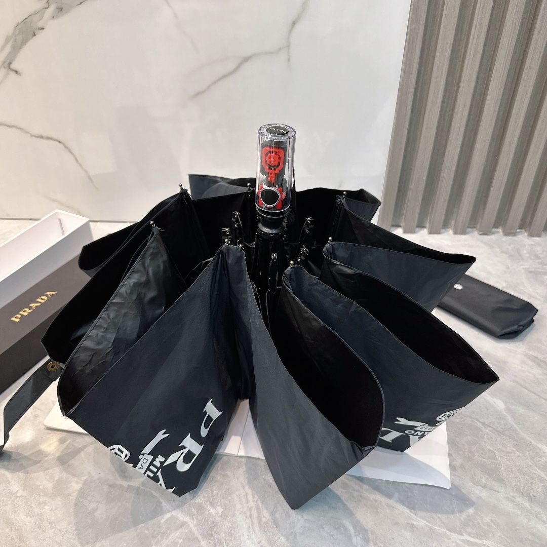 【値下げ❣️】プラダ　折り畳み傘　メンズ　レディース 値下げ❣️】プラダ折り畳み傘メンズレディース