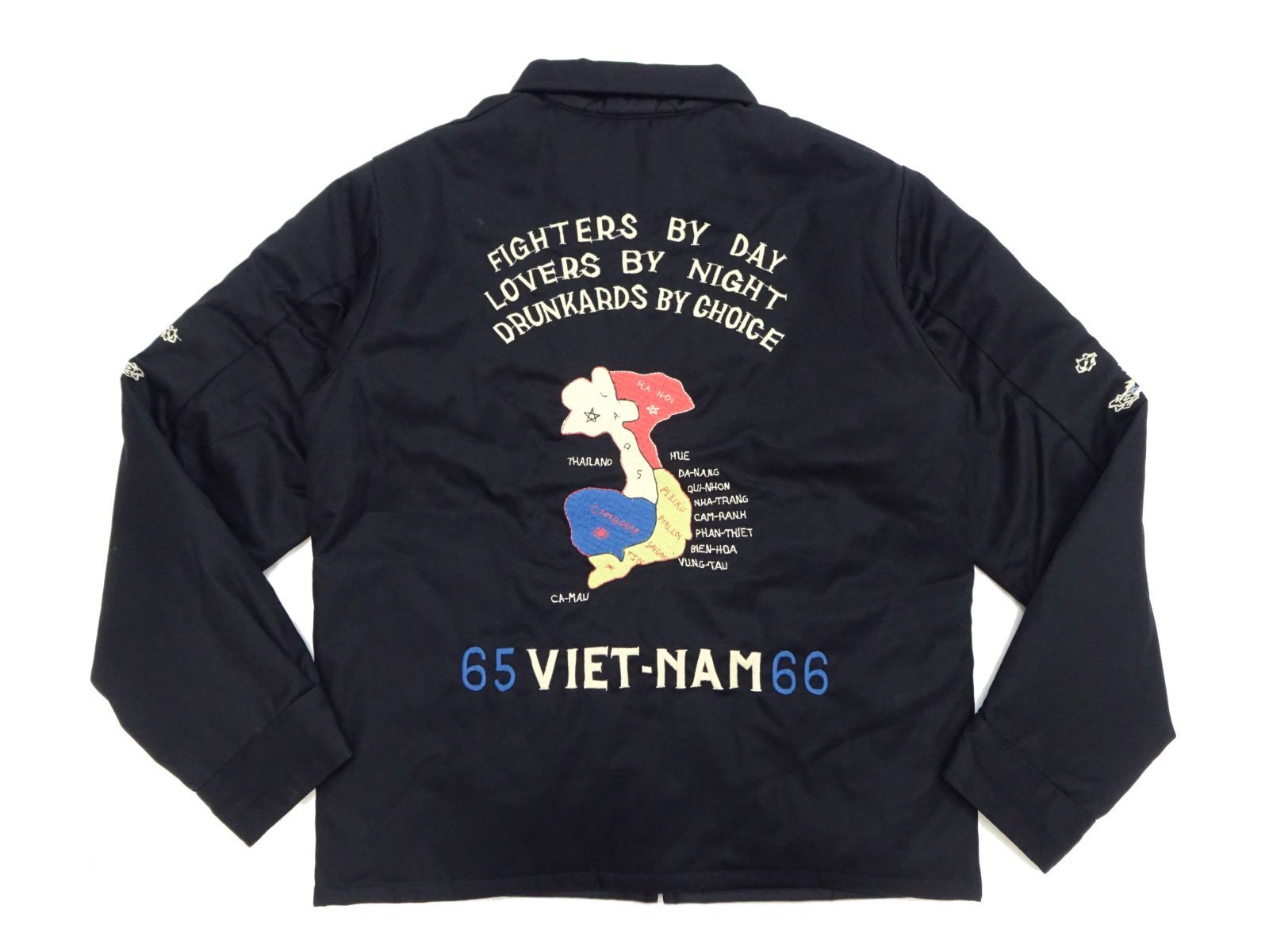 テーラー東洋 Tailor Toyo リバーシブル ベトジャン TT15800 ベトナムマップ 虎 福 星条旗 南ベトナム軍 フラッグ 東洋エンタープライズ コットンツイル×ナイロンリップストップ 黒×黒