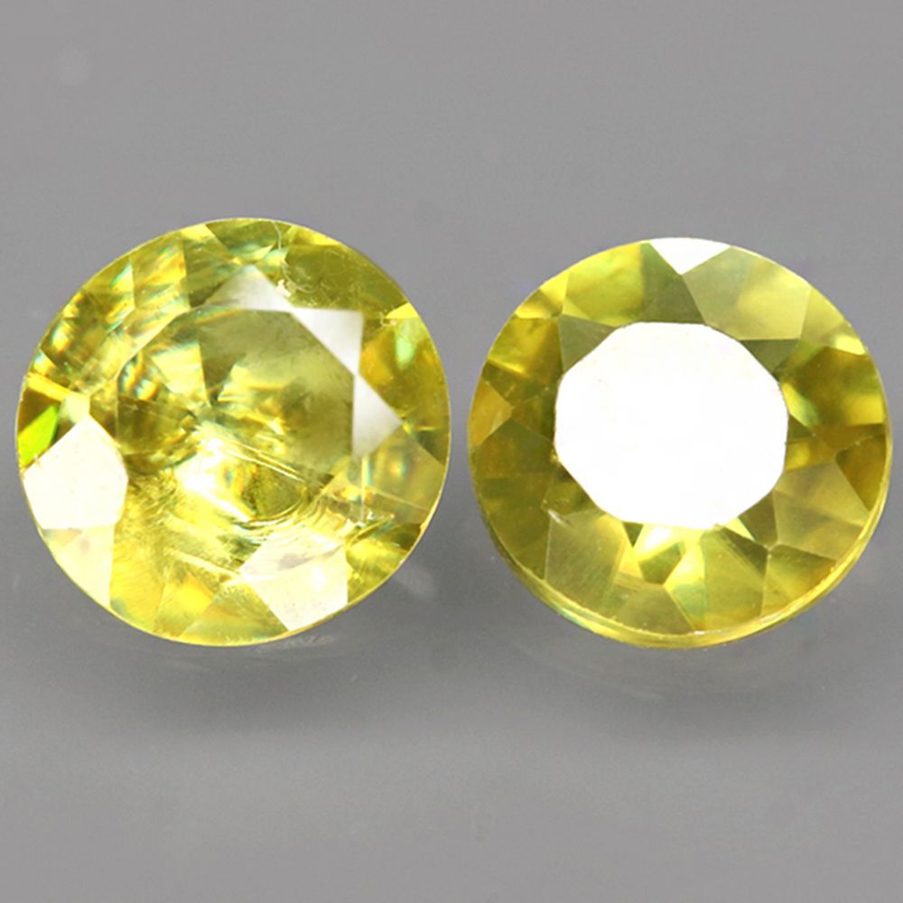 天然スフェーンルース 2個組 1.17ct:9558】非加熱 マダガスカル産 