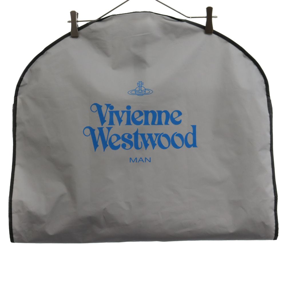 Vivienne Westwood MAN ヴィヴィアンウエストウッドマン ストライプ 4B テーラードジャケット ネイビー/レッド VW-W1-86537