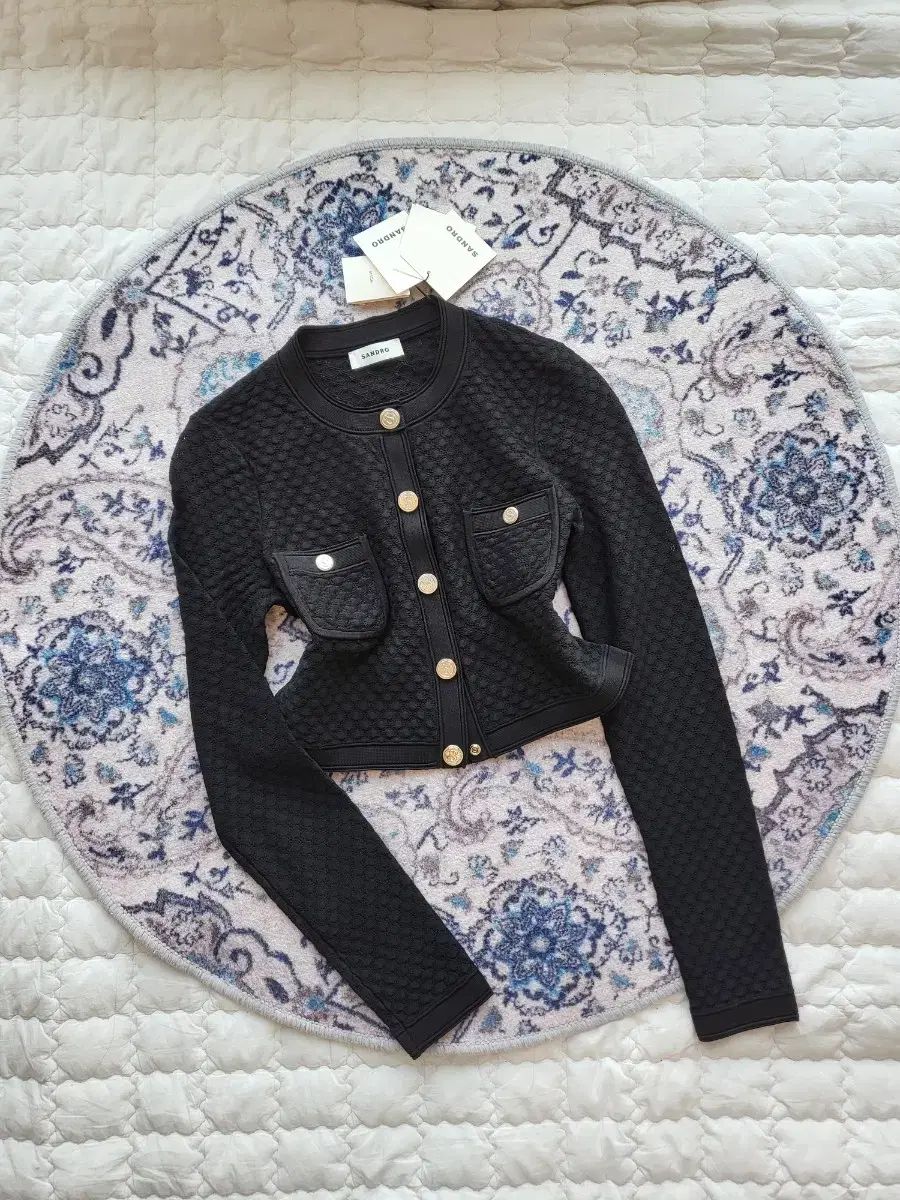 正規品 SANDRO(サンドロ) ワッフル クロップド 春 夏 ショート 