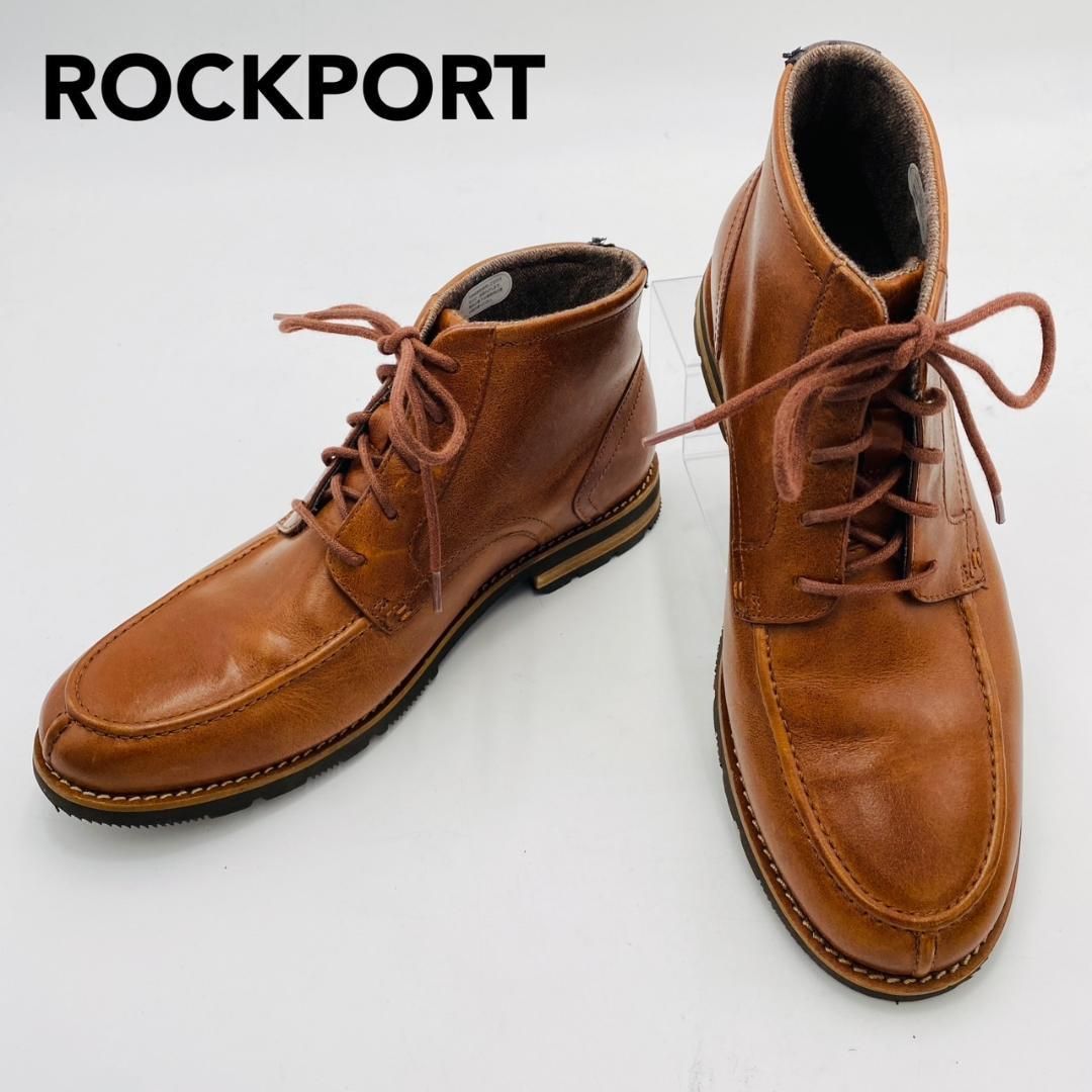 【27cm】Rockport 茶 レースアップレザーシューズ REBOUNDX PLAIN TOE｜-ROCKPORT 公式オンラインショップ-