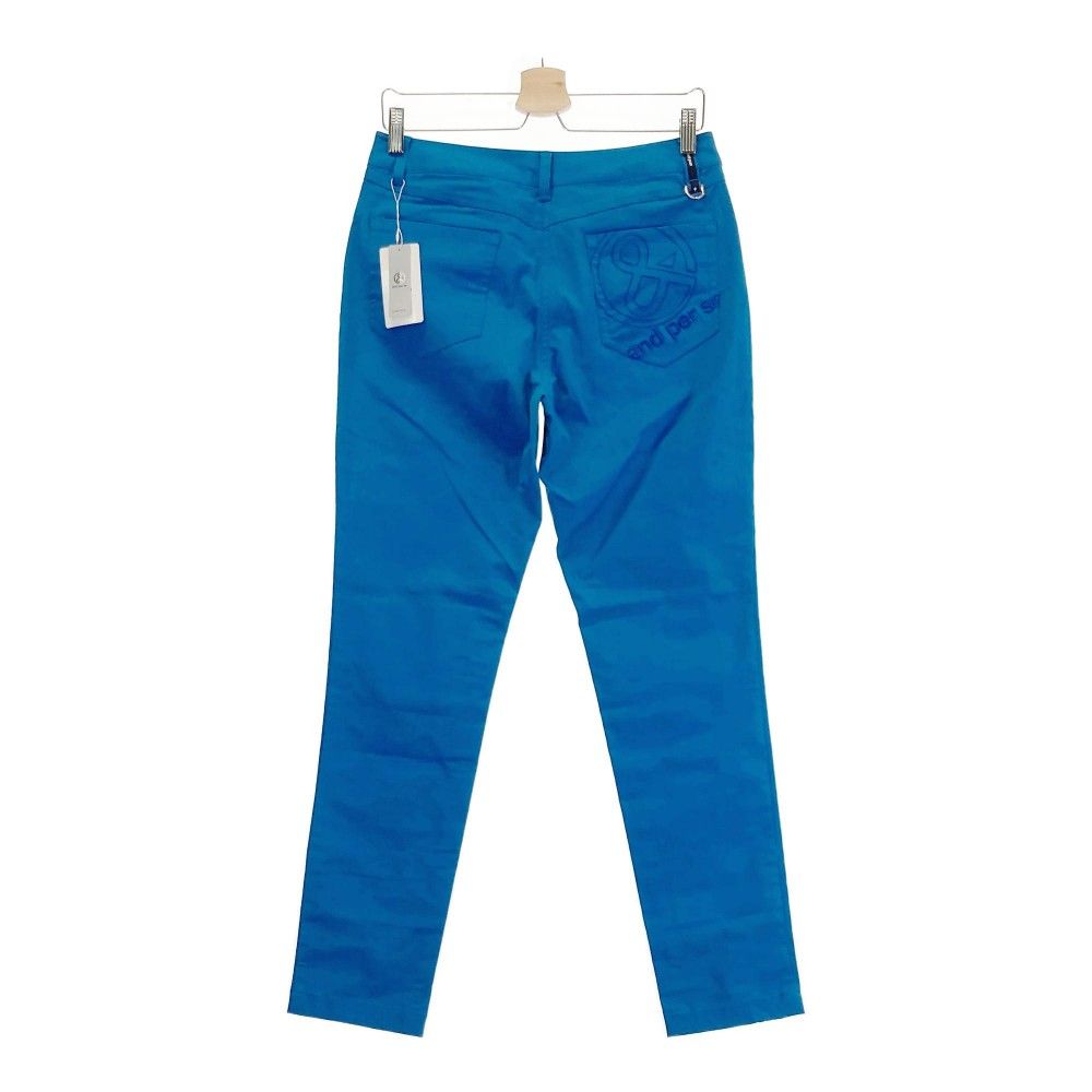 サイズ：L AND PER SE アンパスィ ストレッチパンツ ブルー系