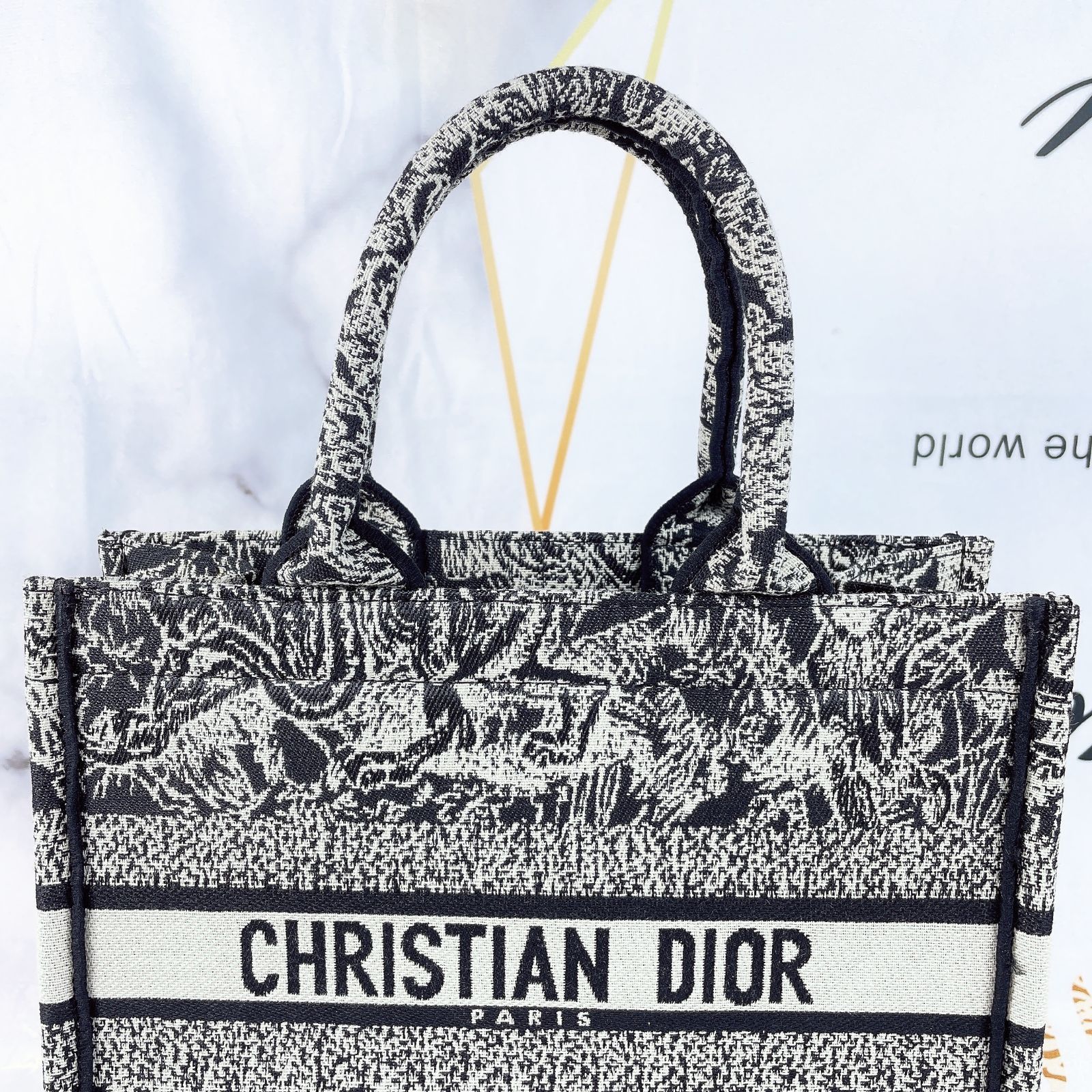 新美品】 Christian Dior クリスチャンディオール ミディアム トート ...