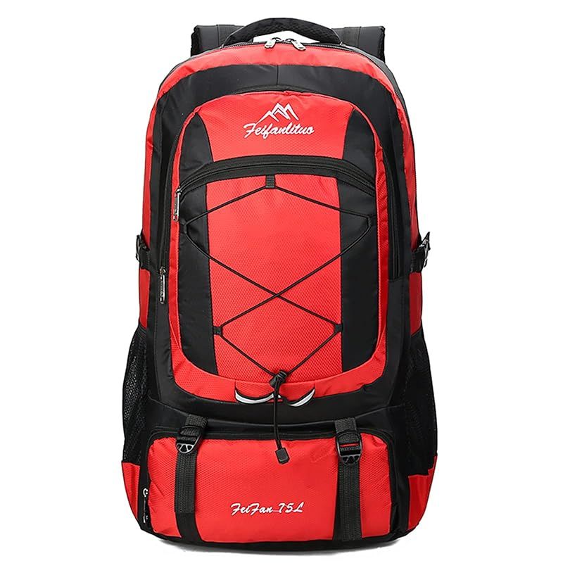 [RaoRanDang] 登山リュック 防水軽量耐久性75L大容量ハイキングバックパックハイキング、旅行、登山、キャンプアウトドア、釣りに適しています